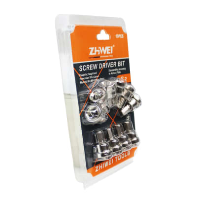 Set de Punta PH2 Corta Con Tope Set 10 Un Zhwei