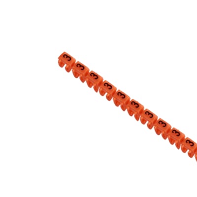 Marca Cable Naranjo Nº 3 (1,5-2,5 Mm2) Tira 30u