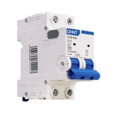 Interruptor Automático MCB 2P 10A Curva D 10kA Chint