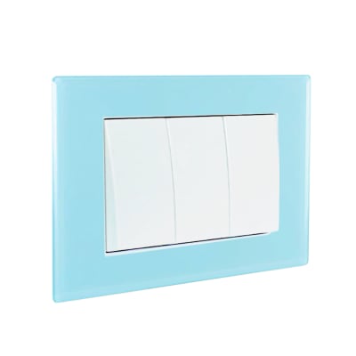 Interruptor Triple 9/32 10A 250V CRYSTAL Armado LEXO