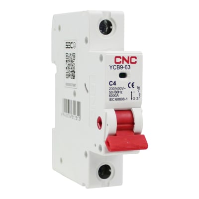 Interruptor Automático MCB 1P 4A Curva C 6kA Cnc