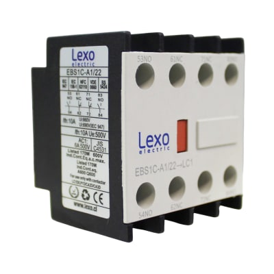 Contactor Auxiliar 2NO+2NC Lexo1