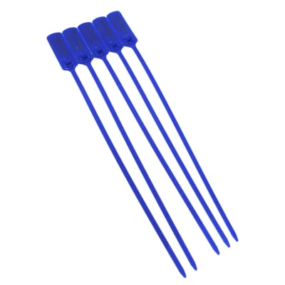 Precinto Seguridad Con Serial 40cm Azul 100un Aw1