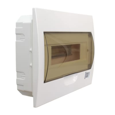 Tablero Embutido L/H 12cc Puerta Transparente Mgc1