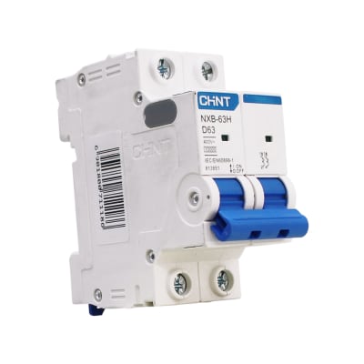Interruptor Automático MCB 2P 63A Curva D 10kA Chint