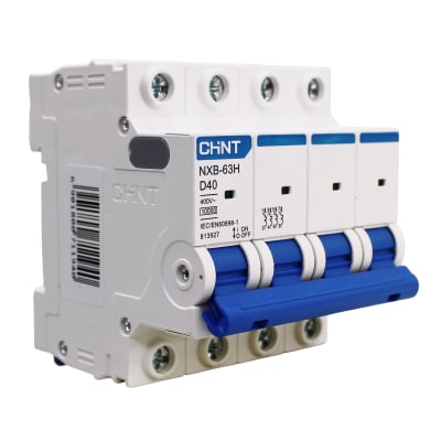 Interruptor Automático MCB 4P 40A Curva D 10kA Chint