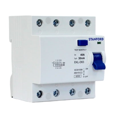 Interruptor Diferencial 4x40a 30ma Clase Ac Stanford