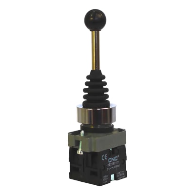 Interruptor Joystick Con Retorno 220V 10A 2NO LAY5-B2-PA22