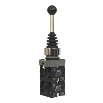 Interr. Joystick Con Bloqueo 220V 10A 2NO 2NC LAY5-B2-PA14