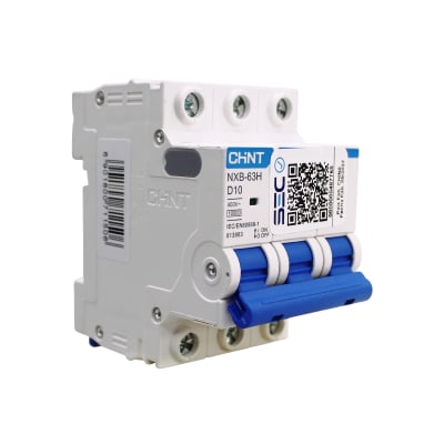 Interruptor Automático MCB 3P 10A Curva D 10kA Chint