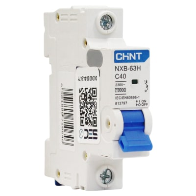 Interruptor Automático MCB 1P 40A Curva C 10kA Chint1