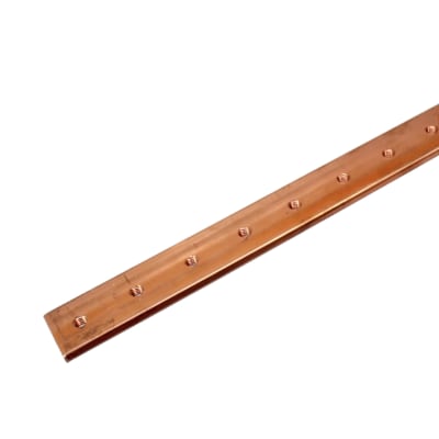Pletina De Cobre Perforado 25x5mm M6 X 2 Metros