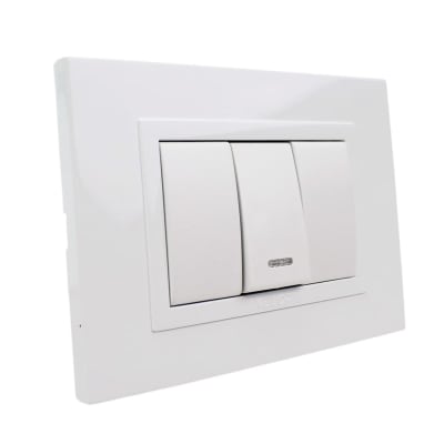 Conjunto Interruptor 9/12 Zen Basic Blanca Kalop Ks41760