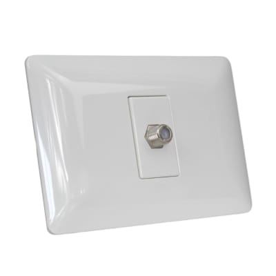 Toma Coaxial Rg6 Mtx Blanco 2944 Stanford