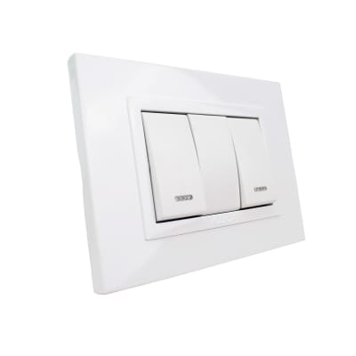 Conjunto Interruptor 9/32 Zen Basic Blanca Kalop Ks41758