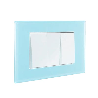 Interruptor Doble 9/15 10A 250V CRYSTAL Armado LEXO