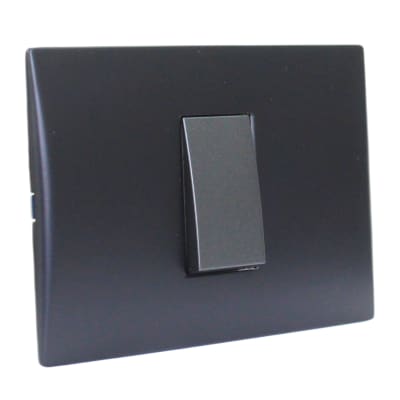 Interruptor Andes Simple 9/24 10a 250v Black Armado Lexo