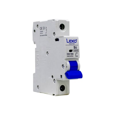 Interruptor Automático MCB 1P 6A Curva B 6kA Lexo1