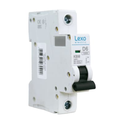 Interruptor Automatico KBM 1x6a Curva D 15ka Lexo1
