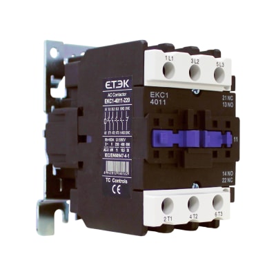 Contactor EKC1 40A Bobina 220VAC AC3 380V 18.5KW 1NO+1NC Etek