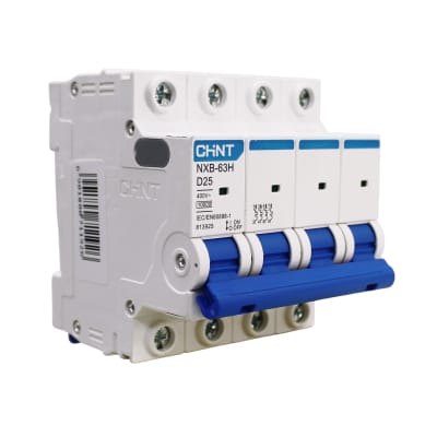 Interruptor Automático MCB 4P 25A Curva D 10kA Chint1