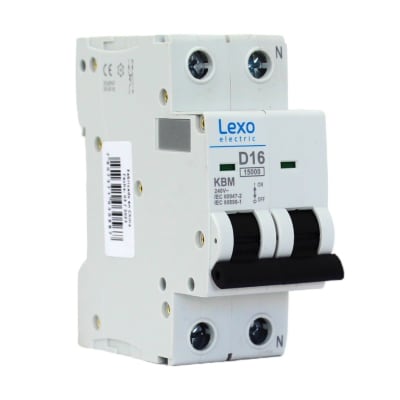 Interruptor Automático KBM 1P + N 16A D 15KA LEXO1