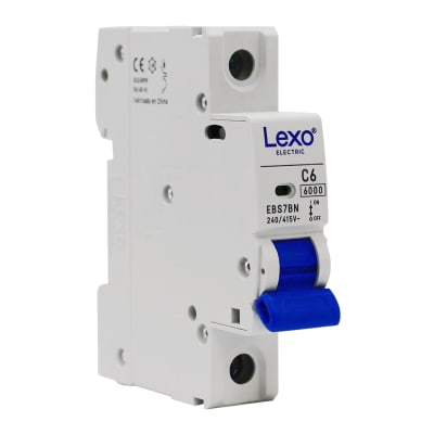 Automático 1x6A 6kA Curva C 240V/415V EBS7BN Lexo