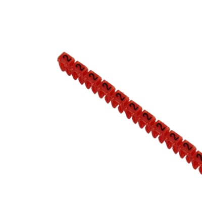 Marca Cable Rojo Nº 2 (1,5-2,5 Mm2) Tira 30u1