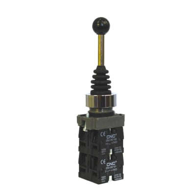 Interr. Joystick Con Retorno 220V 10A 2NO 2NC LAY5-B2-PA241