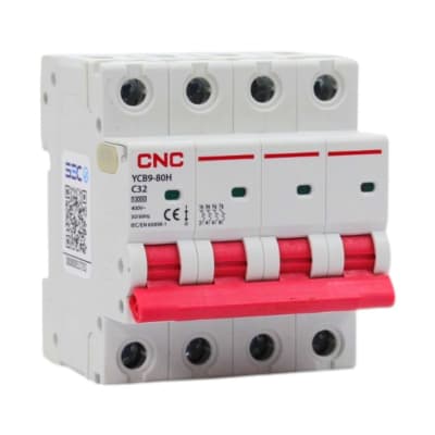 Interruptor Automático MCB 4P 32A Curva C 10kA Cnc