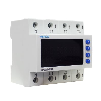 Protector Trifasico 3F+N 63A Sobre/Bajo Voltaje Corriente1