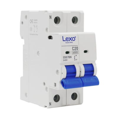 Automático 1P+N 20A 6kA Curva C 240V/415V EBS7BN Lexo
