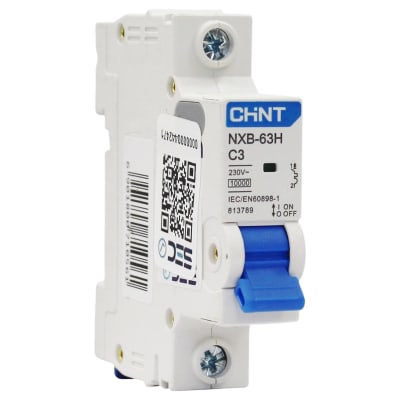 Interruptor Automático MCB 1P 3A Curva C 10kA Chint1