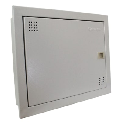 Caja Pau Embutida 300x400x80  IK10 IP22 RAL7035 Stanford1