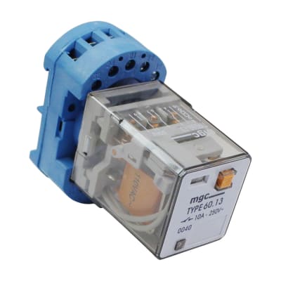 Relé Capsulado 11 Pines 3NC+3NO 10A 250V Con Base Mgc