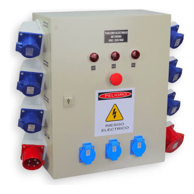 Tablero Faena Metálico C/ Parada Emergencia L 380/220V-32A