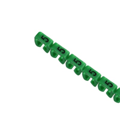 Marca Cable Verde Nº 5 (4,0-6,0 Mm2) Tira 20u