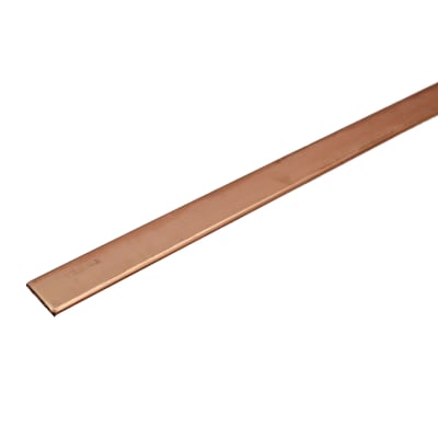 Pletina De Cobre Desnudo 05x25 Mm (350a) 1 Metro