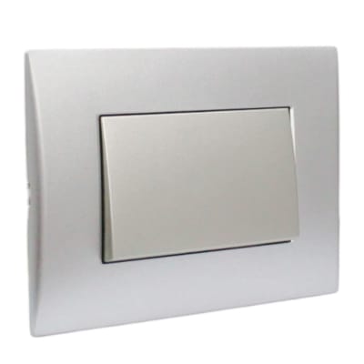 Interruptor Andes Simple 9/12 Teclón 73mm 10A Silver Lexo