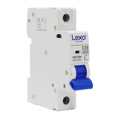 Automático 1x20A 6kA Curva C 240V/415V EBS7BN Lexo