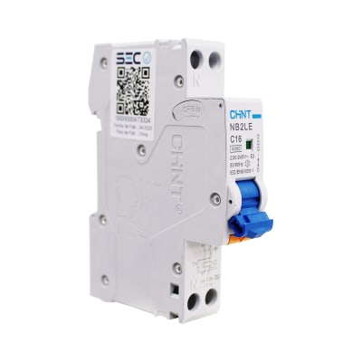Interruptor Automático MCB (DC) 1P 16A Curva C 6kA Chint