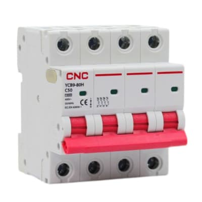 Interruptor Automático MCB 4P 50A Curva C 10kA Cnc