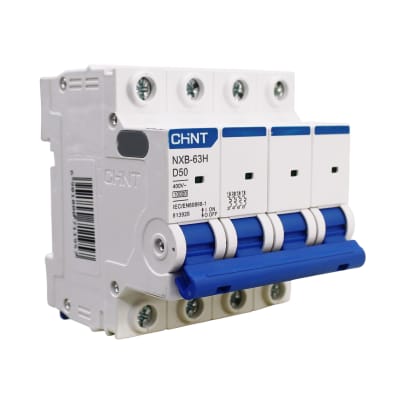 Interruptor Automático MCB 4P 50A Curva D 10kA Chint