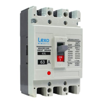 Interruptor Automatico Moldeado 3X63A 25ka LEXO