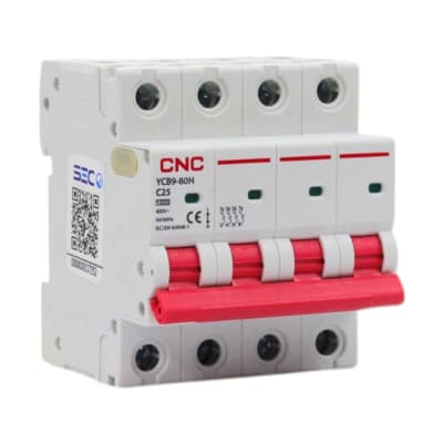 Interruptor Automático MCB 4P 25A Curva C 10kA Cnc