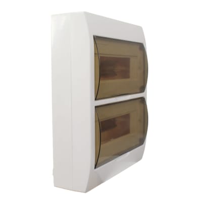 Tablero Sobrepuesto L/H 24cc Puerta Transparente Mgc