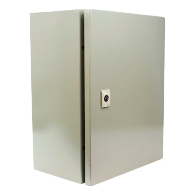 Gabinete met. 1 puerta 400x300x200 IP65 c/chasis Lexo