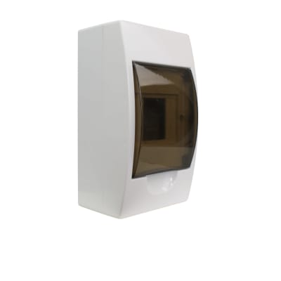 Tablero Sobrepuesto L/H 4cc Puerta Transparente Mgc1