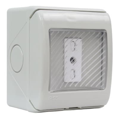 Casquete Hidrobox Tomacorriente Simple 10/16A LEXO