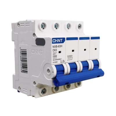 Interruptor Automático MCB 4P 63A Curva D 10kA Chint
